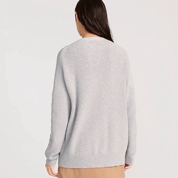 NWT J Crew V-neck cotton-cashmere cardigan sweater AX752 - Picture 3 of 8